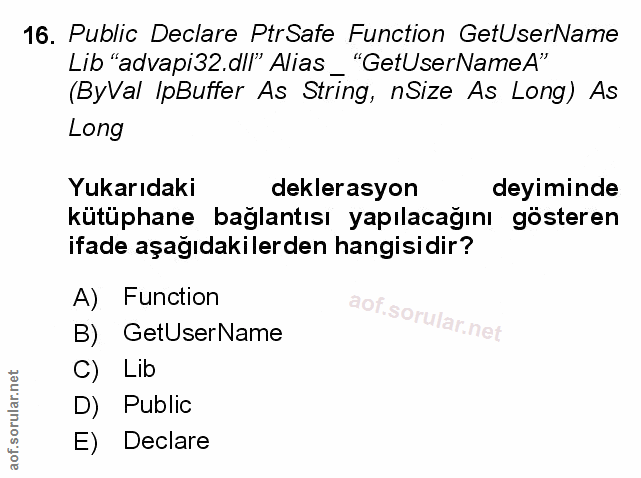 Soru 16