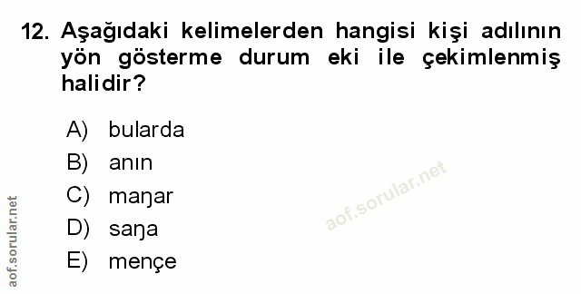 Soru 12