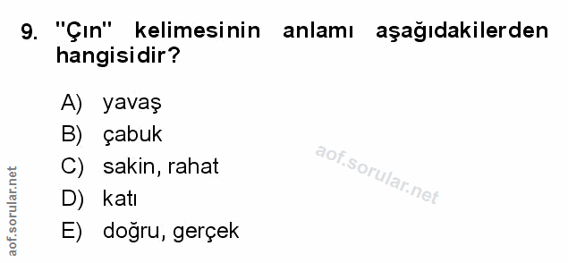 Soru 9
