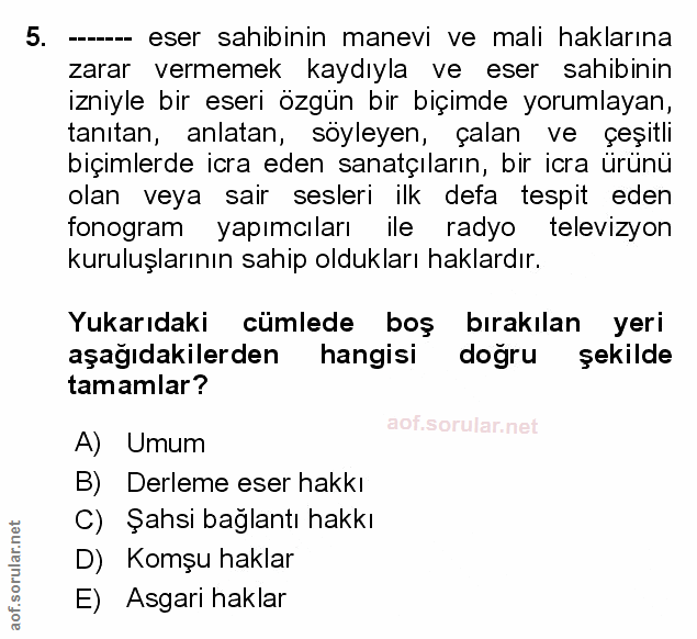 Soru 5
