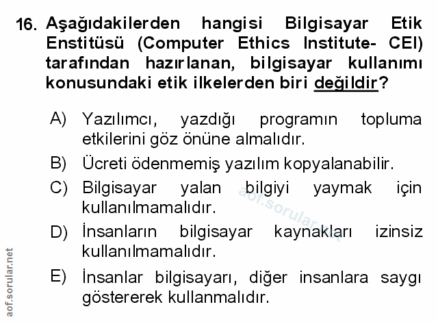 Soru 16