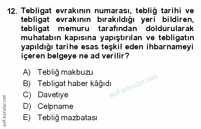 Soru 12