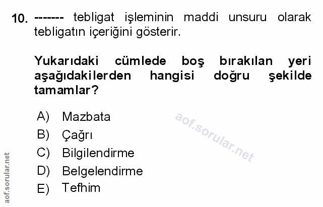 Soru 10