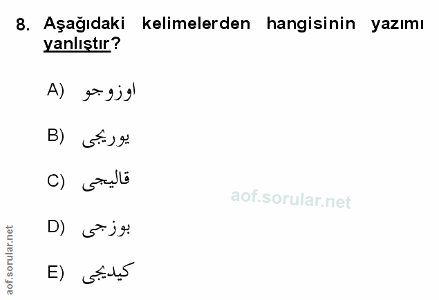 Soru 8
