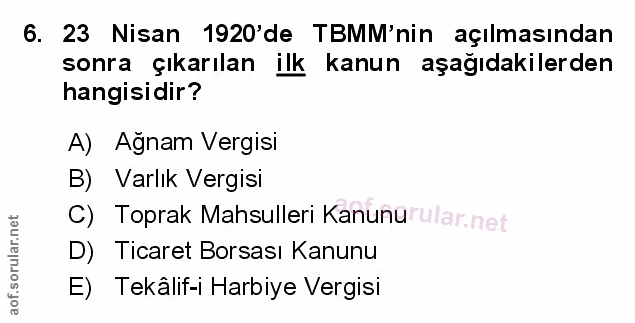 Soru 6