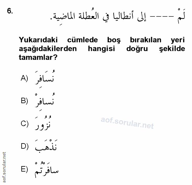 Soru 6