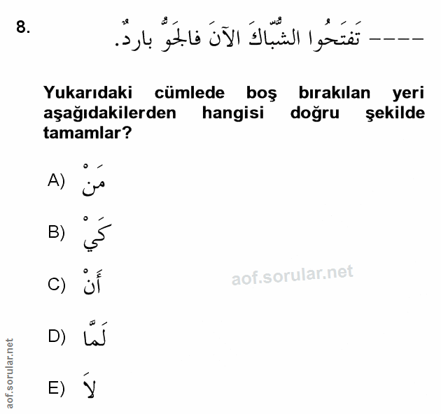 Soru 8