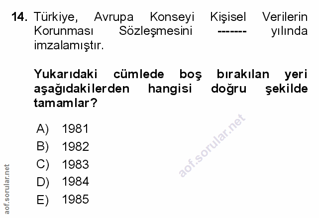 Soru 14