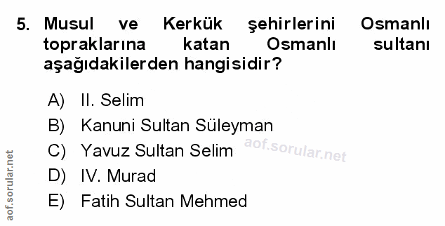Soru 5