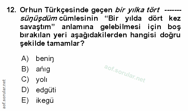 Soru 12