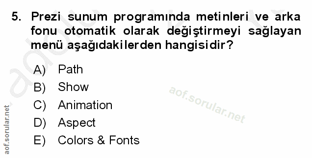 Soru 5