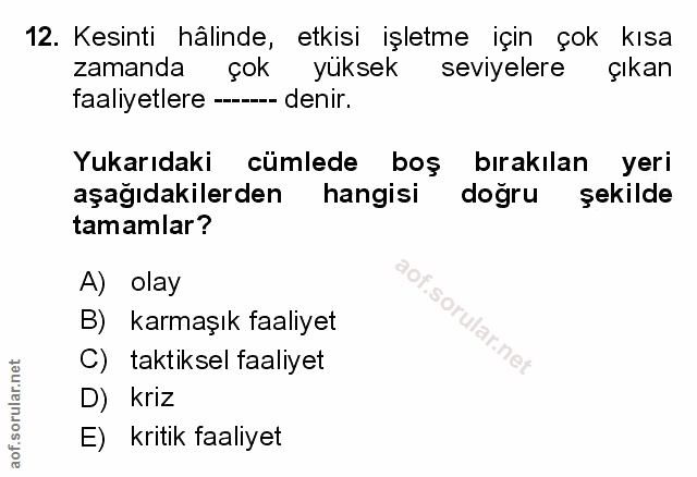 Soru 12