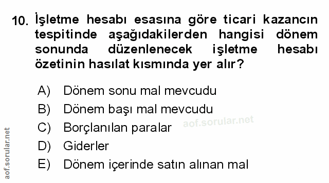 Soru 10