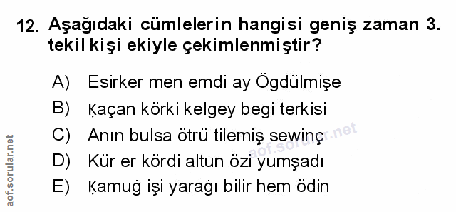 Soru 12