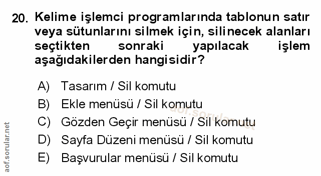 Soru 20