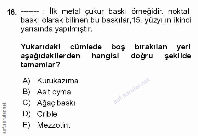 Soru 16