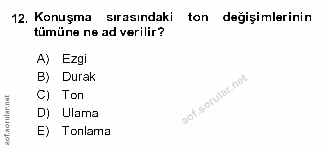 Soru 12
