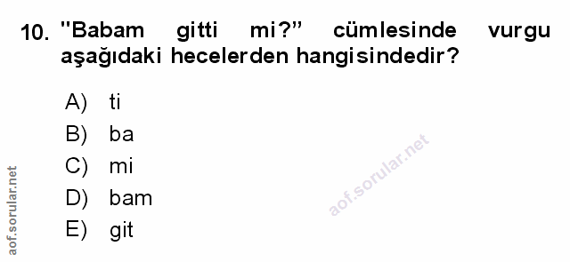 Soru 10