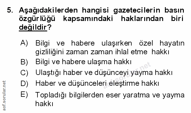 Soru 5