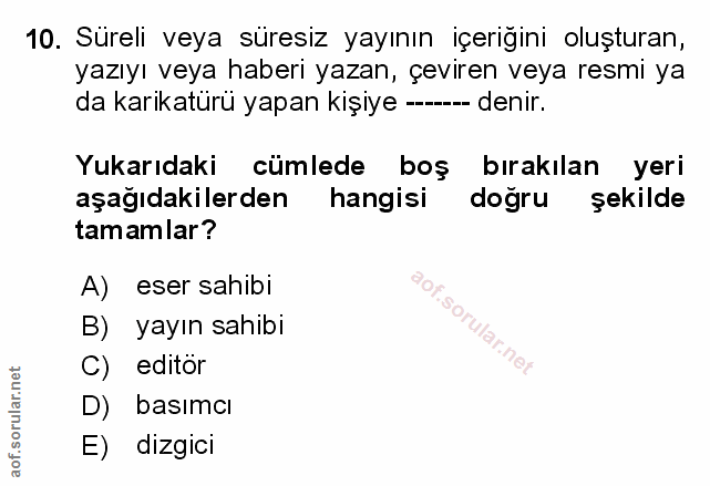 Soru 10