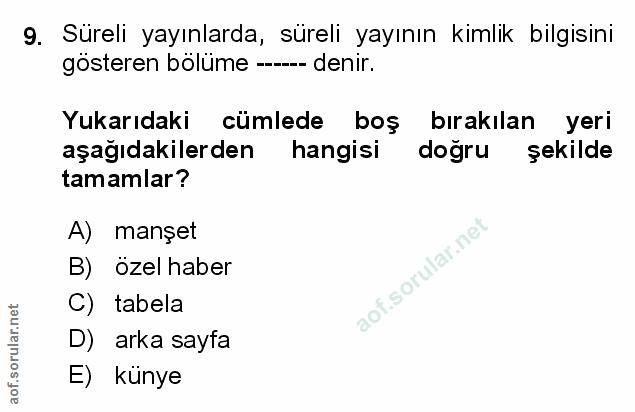 Soru 9