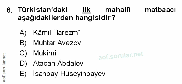 Soru 6