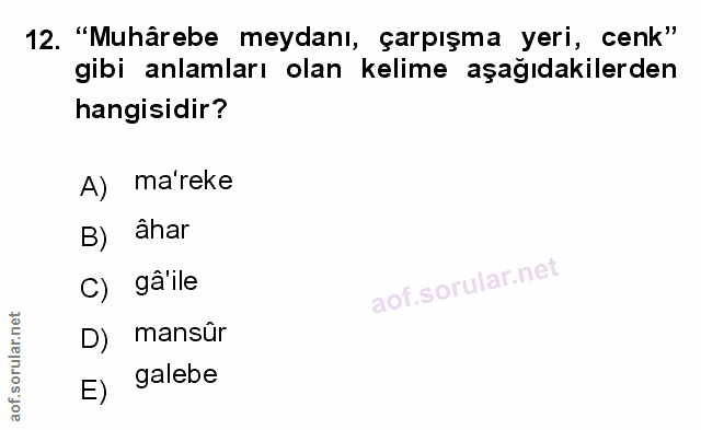 Soru 12