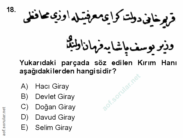 Soru 18