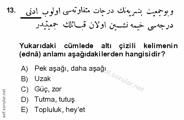 Soru 13