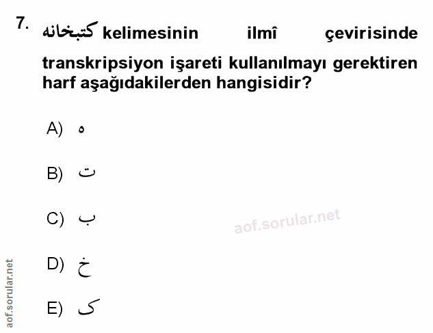 Soru 7