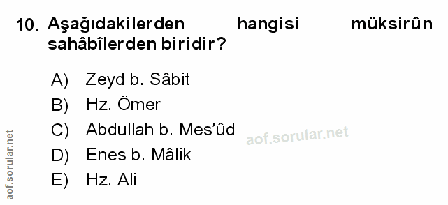 Soru 10