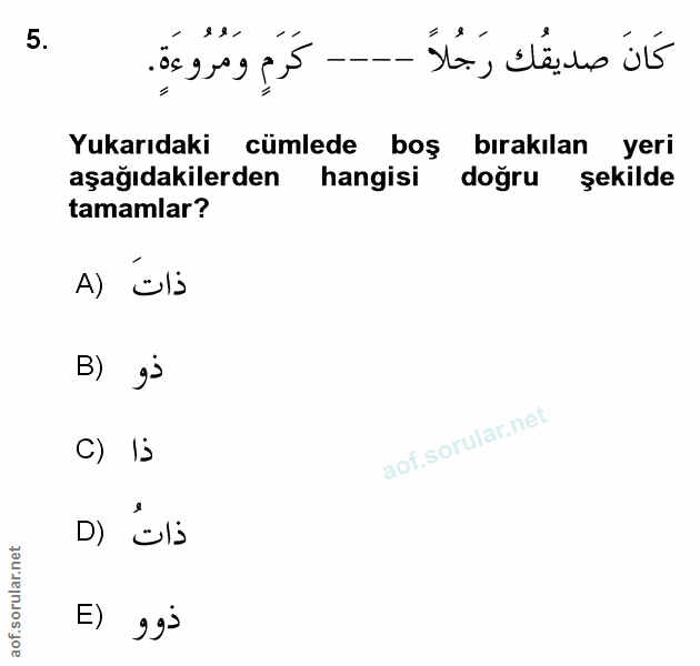 Soru 5