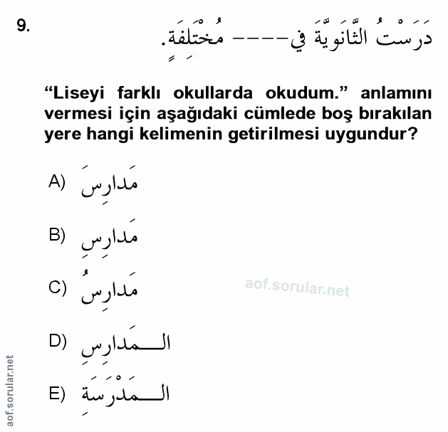 Soru 9