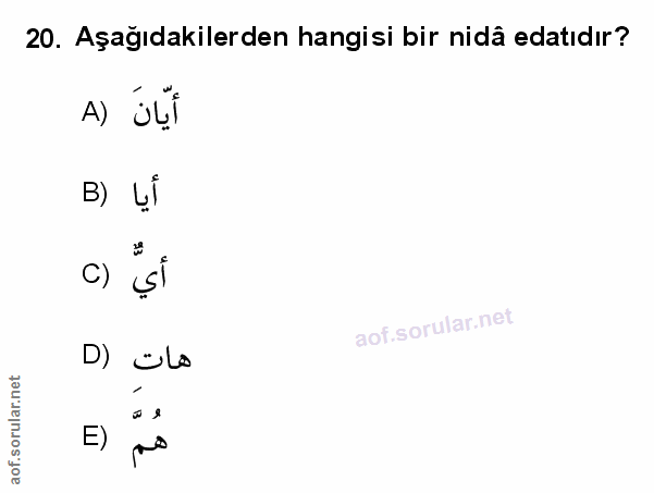 Soru 20