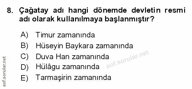 Soru 8