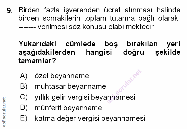 Soru 9