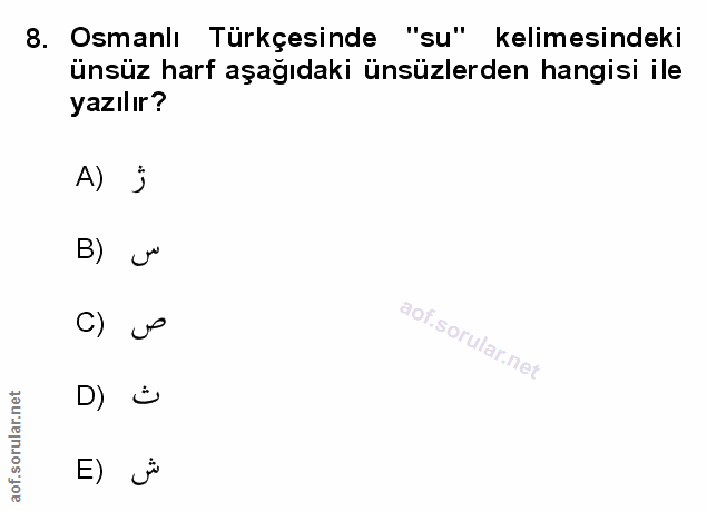 Soru 8