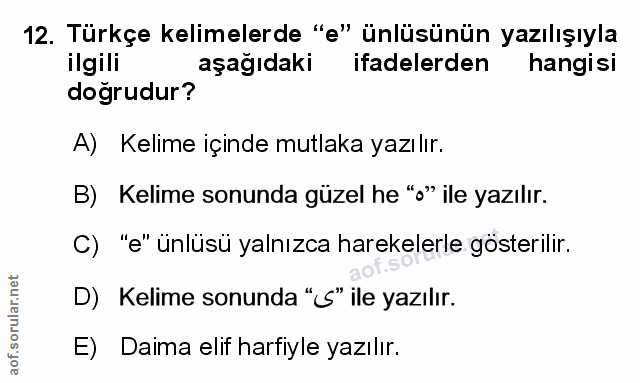 Soru 12