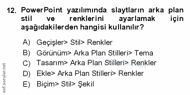 Soru 12
