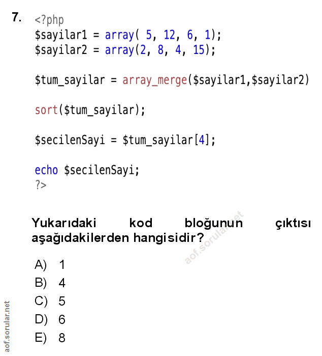 Soru 7