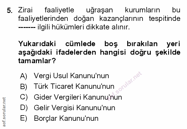 Soru 5