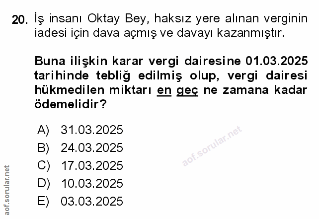 Soru 20