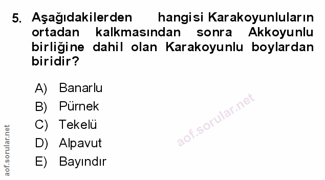 Soru 5