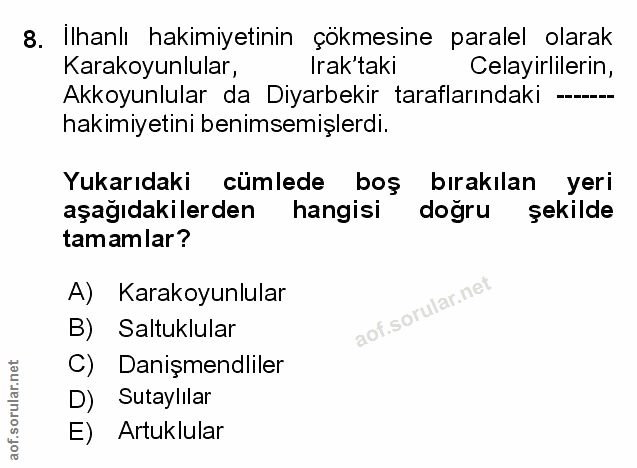 Soru 8