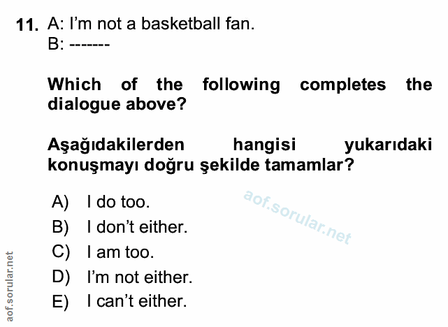 Soru 11
