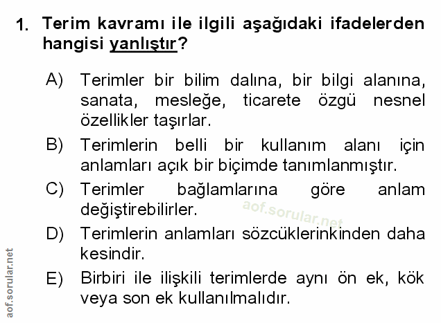 Soru 1