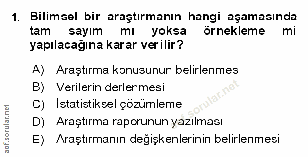 Soru 1