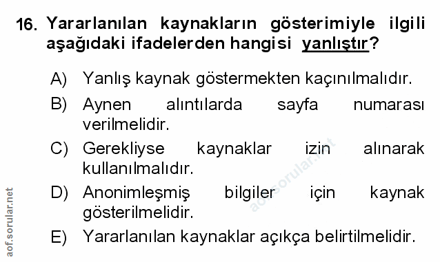 Soru 16