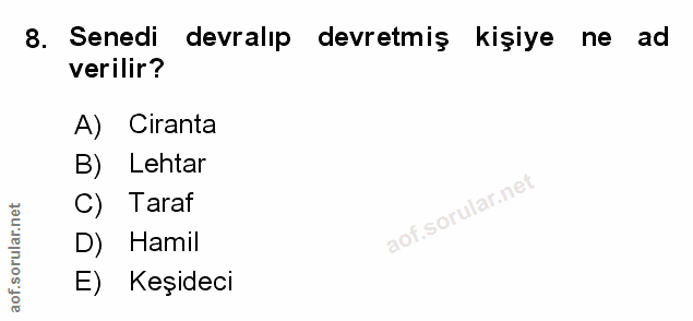 Soru 8