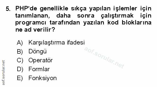 Soru 5